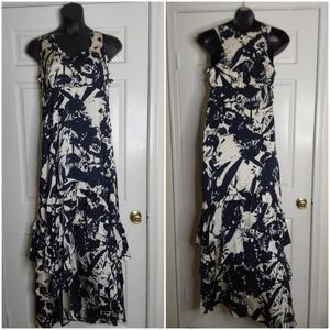 Banana Republic Multitiered Ruffle Maxi Dress, Size 14